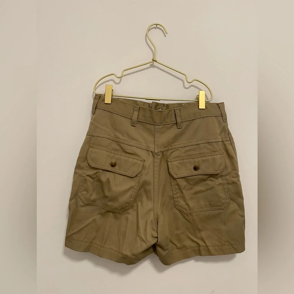 Vintage Woolrich Cargo Khaki Shorts Custom Brooch - Picture 4 of 8